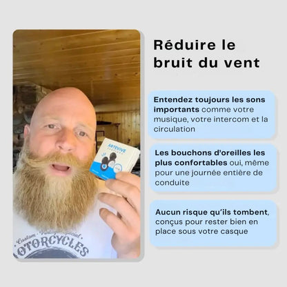 Artevive – Bouchons d’oreille moto 27 dB